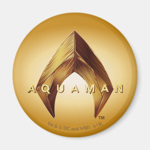 Aquaman 金Aquamanのロゴ マグネット
