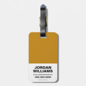 Aquaman |金Aquamanのロゴ ラゲッジタグ (裏面縦)