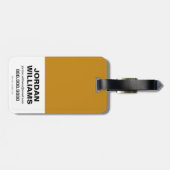 Aquaman |金Aquamanのロゴ ラゲッジタグ (裏面横)