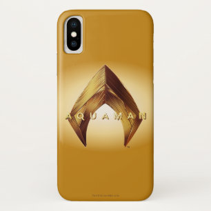 Aquaman 金Aquamanのロゴ iPhone X ケース