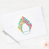 Aquaman | Aquaman及びMeraのテーマの貝殻のロゴ ラウンドシール (封筒)