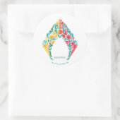 Aquaman | Aquaman及びMeraのテーマの貝殻のロゴ ラウンドシール (バッグ)