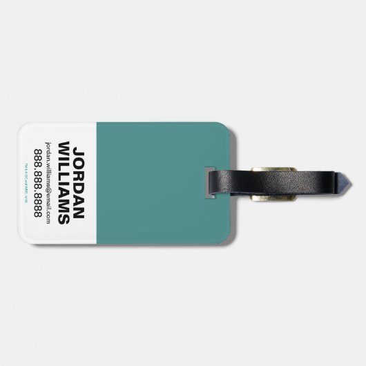 Aquaman | Aquaman及びMeraのテーマの貝殻のロゴ ラゲッジタグ (裏面横)