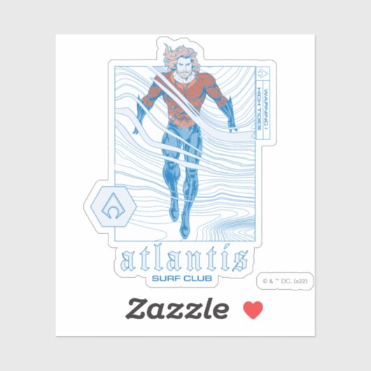 Aquaman - Atlantis Surf Club シール (シート)
