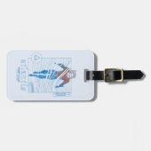 Aquaman - Atlantis Surf Club ラゲッジタグ (正面横)