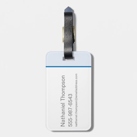 Aquaman - Atlantis Surf Club ラゲッジタグ (裏面縦)