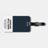 Aquaman | Orin、Meraおよび黒いマンタのグラフィック ラゲッジタグ (裏面横)