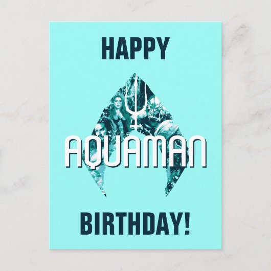Aquaman | Orin, Mera, Orm & Black Manta In Symbol ポストカード (正面)