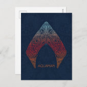 Aquaman | Paisley Aquaman Logo ポストカード (正面/裏面)