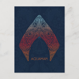 Aquaman Paisley Aquaman Logo ポストカード