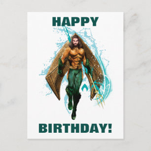 Aquaman Prince Orin With Aquaman Logo ポストカード