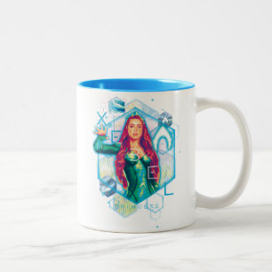 Aquaman XebelのプリンセスMeraの六角形のグラフィック ツートーンマグカップ