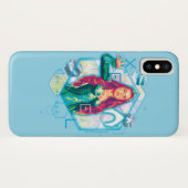 Aquaman | XebelのプリンセスMeraの六角形のグラフィック Case-Mate iPhoneケース (裏面(横))