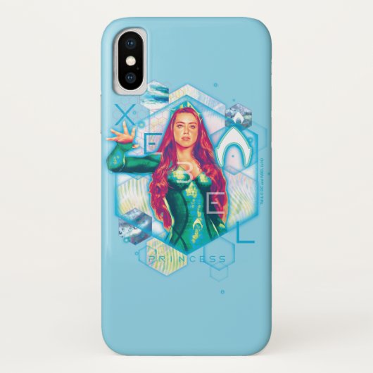Aquaman | XebelのプリンセスMeraの六角形のグラフィック Case-Mate iPhoneケース (裏面)