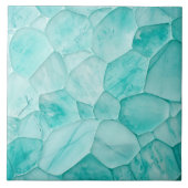 Aquamarine – セル抽象芸術 タイル (正面)