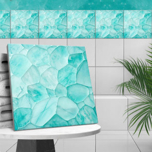 Aquamarine – セル抽象芸術 タイル