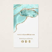 Aquamarine agateパッケージの挿入 (裏面)