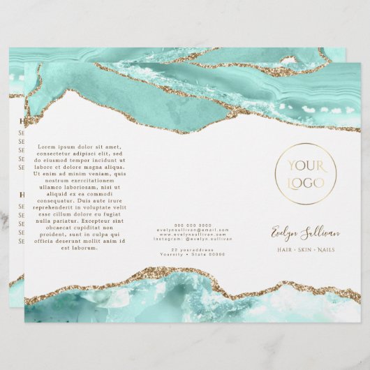 Aquamarine agateパンフレット (正面/裏面)