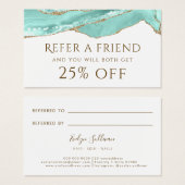 Aquamarine Agate紹介カード (正面&裏面)