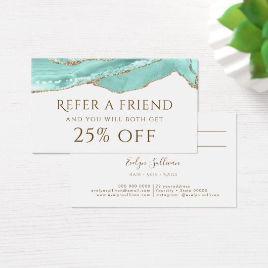 Aquamarine Agate紹介カード (デスク)