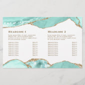 Aquamarine agate 2折パンフレット (裏面)