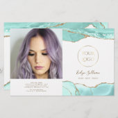 Aquamarine agate 2折パンフレット (正面/裏面)