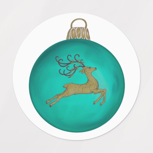 AQUAMARINE CHRISTMAS BUBBLE ラベル (デザイン2)