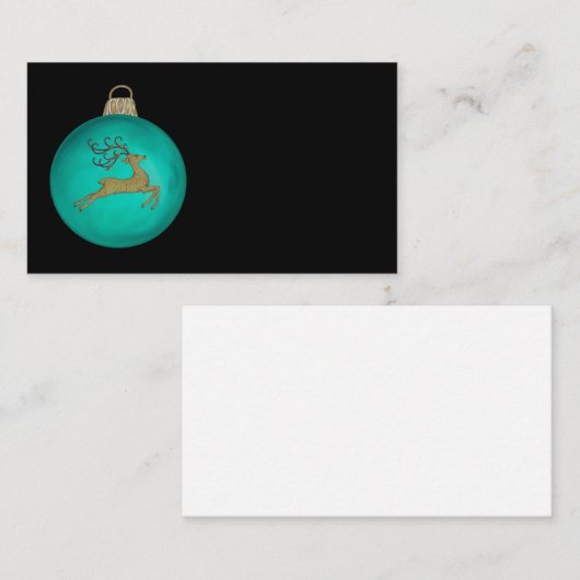 AQUAMARINE CHRISTMAS BUBBLE 名刺 (正面/裏面)