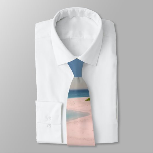 Aquamarine Ocean Tropical Beach Scenic ネクタイ (タイ)