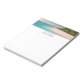 Aquamarine Ocean Tropical Beach Scenic ノートパッド (回転)