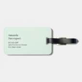 Aquamarine Ocean Tropical Beach Scenic ラゲッジタグ (裏面横)