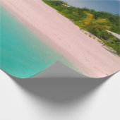 Aquamarine Ocean Tropical Beach Scenic ラッピングペーパー (角)
