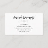 Aquamarine Ocean Tropical Beach Scenic 名刺 (裏面)