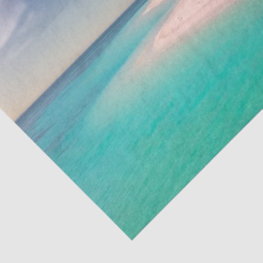 Aquamarine Ocean Tropical Beach Scenic 薄葉紙 (詳細)