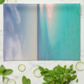 Aquamarine Ocean Tropical Beach Scenic Photo キッチンタオル (折り畳み)