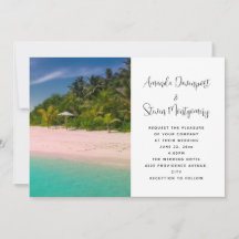 Aquamarine Ocean Tropical Beach Wedding