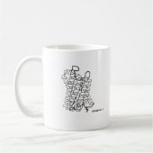 Aquaporin蛋白質の構造の生物化学のマグ コーヒーマグカップ (左)