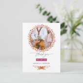 Aquarele Wildflowerの写真結婚ありがとうございま ポストカード (スタンド正面)