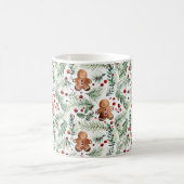 Aquarell Christmas Pattern Lebkuchen Kaffeetasse コーヒーマグカップ (中央)