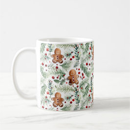 Aquarell Christmas Pattern Lebkuchen Kaffeetasse コーヒーマグカップ