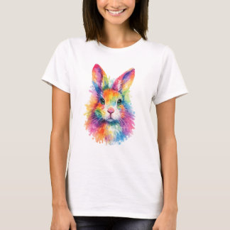 Aquarell Hase T-Shirt - Pastell Tシャツ
