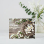 Aquarell Oster Postkarte mit Osternest und Osterei ポストカード (スタンド正面)