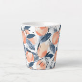 Aquarell Pfirsich Latte カフェラテマグ (正面)