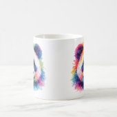Aquarell Regenbogen Panda Tasse – Wildtier Edition コーヒーマグカップ (中央)