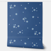 Aquarell Vergissmeinnicht Blüten - dunkelblau 壁紙 (ほどく)