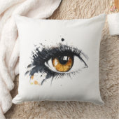 👁️ Aquarelle de l'Œil Mystérieux 🎨 クッション (ブランケット)