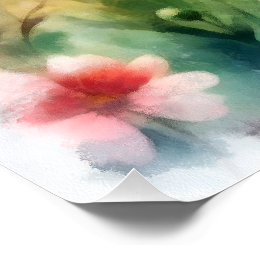 Aquarelle, fleurs des champs ポスター (コーナー)