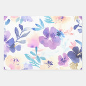 Aquarelle Flora ラッピングペーパーシート (正面3)