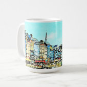 Aquarelle Honfleur コーヒーマグカップ (正面左)