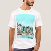 Aquarelle Honfleur Tシャツ (正面)